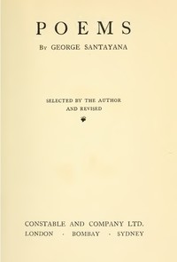 Poems by George Santayana