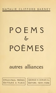 Poems & Poèmes; autres alliances by Natalie Clifford Barney