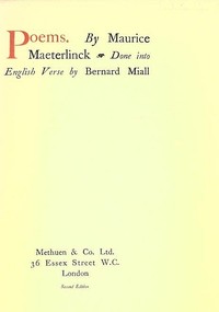 Poems by Maurice Maeterlinck