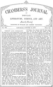 Chambers's Journal of Popular Literature, Science, and Art, No. 720, October 13, 1877 by Various