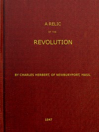 A Relic of the Revolution by Charles Herbert