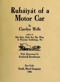 Rubáiyát of a Motor Car by Carolyn Wells