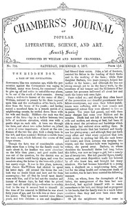 Chambers's Journal of Popular Literature, Science, and Art, No. 728, December 8, 1877 by Various