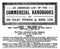 An abridged list of Commercial Handbooks of Sir Isaac Pitman & Sons, Ltd. by Isaac Pitman & Sons