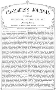 Chambers's Journal of Popular Literature, Science, and Art, No. 731
December 29, 1877 by Various