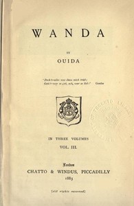 Wanda, Vol. 3 (of 3) by Ouida