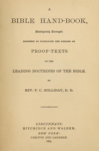 A Bible Hand-Book by F. C. (Fernandez C.) Holliday