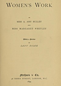 Women's Work by A. A. (Agnes Amy) Brooke