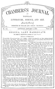 Chambers's Journal of Popular Literature, Science, and Art, No. 732
January 5, 1878 by Various