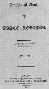Amadis of Gaul, Vol. 3 by Vasco de Lobeira