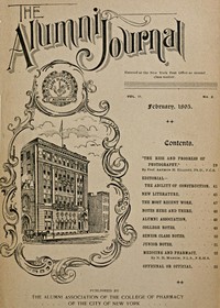 The Alumni Journal of the College of Pharmacy of the City of New York, Vol. II, No. 2, February, 1895 by Various