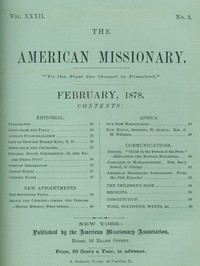 The American Missionary — Volume 32, No. 02, February, 1878 by Various