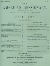 The American Missionary — Volume 32, No. 04, April 1878 by Various