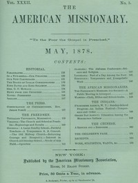 The American Missionary — Volume 32, No. 05, May, 1878 by Various