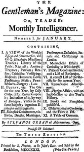 The Gentleman's Magazine, January 1731
Or, Trader's Monthly Intelligencer by Various