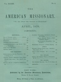 The American Missionary — Volume 33, No. 04, April 1879 by Various