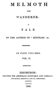 Melmoth the Wanderer, Vol. 2 by Charles Robert Maturin