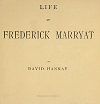 Life of Frederick Marryat by David Hannay