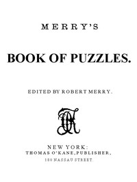 Merry's Book of Puzzles by J. N. (John Newton) Stearns