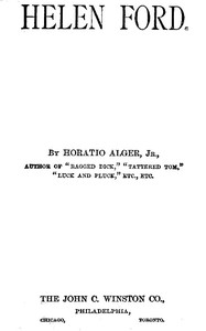 Helen Ford by Horatio Alger