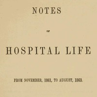 Notes of hospital life from November, 1861, to August, 1863 by Anonymous