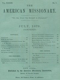 The American Missionary — Volume 33, No. 07, July, 1879 by Various