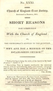 Short Reasons for Communion with the Church of England
Or, The Churchman's answer to the question, "Why are you a Member of the Established Church?" by Thomas Tregenna Biddulph