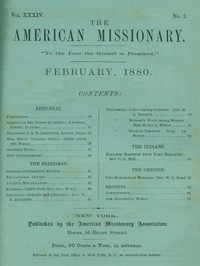 The American Missionary — Volume 34, No. 02, February, 1880 by Various
