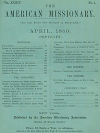 The American Missionary — Volume 34, No. 04, April, 1880 by Various