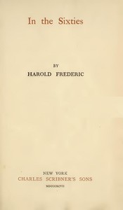 In the Sixties by Harold Frederic
