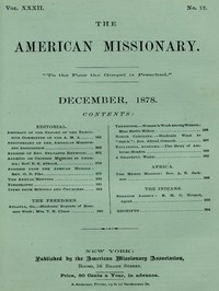 The American Missionary — Volume 32, No. 12, December, 1878 by Various