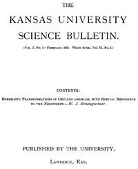The Kansas University Science Bulletin, Vol. I, No. 2, February, 1902 by Various