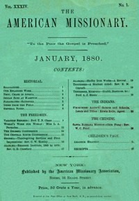 The American Missionary — Volume 34, No. 1, January, 1880 by Various