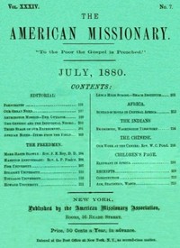 The American Missionary — Volume 34, No. 7, July, 1880 by Various