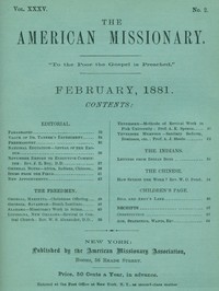 The American Missionary — Volume 35, No. 2, February, 1881 by Various