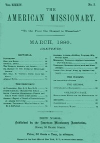 The American Missionary — Volume 34, No. 3, March, 1880 by Various
