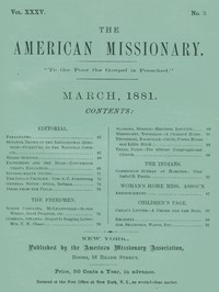 The American Missionary — Volume 35, No. 3, March 1881 by Various