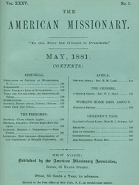 The American Missionary — Volume 35, No. 5, May, 1881 by Various