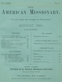 The American Missionary — Volume 35, No. 8, August, 1881 by Various