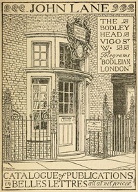 List of Books in Belles Lettres Published by John Lane, The Bodley Head, 1895 by Bodley Head (Firm)