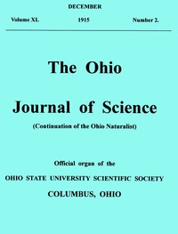 The Ohio Journal of Science. Vol. XVI., No. 2 (December, 1915) by Various