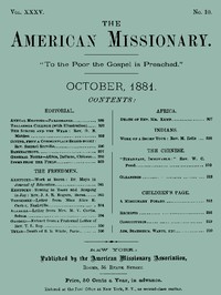 The American Missionary — Volume 35, No. 10, October, 1881 by Various