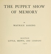The Puppet Show of Memory by Maurice Baring