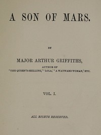 A Son of Mars, volume 1 by Arthur Griffiths