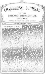 Chambers's Journal of Popular Literature, Science, and Art, No. 736, February 2, 1878 by Various