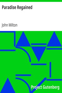 Paradise Regained by John Milton