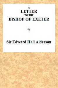 A Letter to the Bishop of Exeter by Edward Hall Alderson