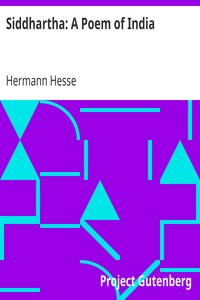 Siddhartha: A Poem of India by Hermann Hesse