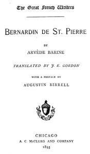 Bernardin de St. Pierre by Arvède Barine