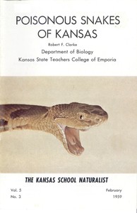 Poisonous Snakes of Kansas by Robert F. (Robert Francis) Clarke